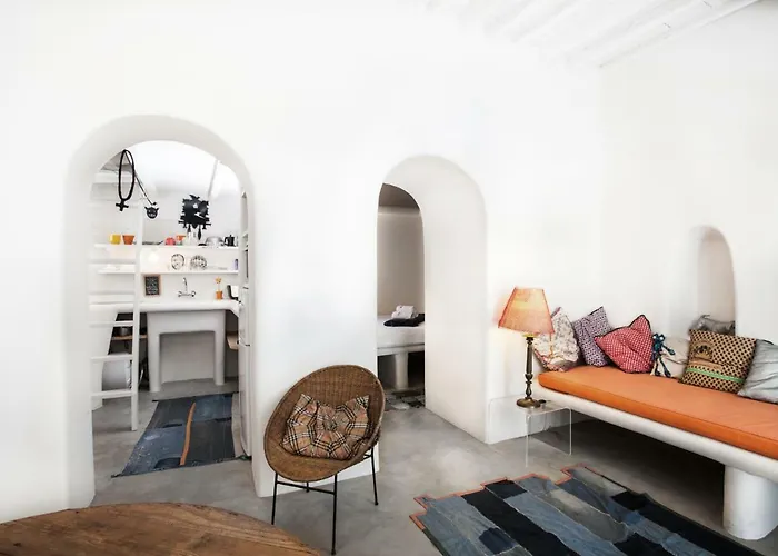 Eclectic & Artistic House In 別荘 Mykonos Town